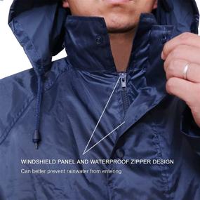 img 1 attached to Lightweight Waterproof Protective Workwear Raincoats