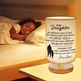 img 3 attached to Dad Daughter Gifts Nightstand Anniversary