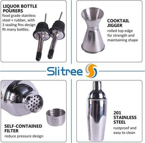 img 2 attached to 🍹 Slitree Cocktail Portable - Professional Grade Weighted Design