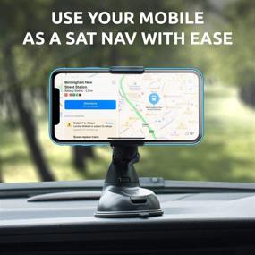 img 2 attached to 📱 Olixar Windshield Phone Mount for Car - Easy Installation, Sturdy & Universal (Black)"