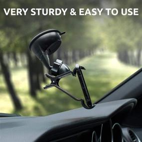 img 3 attached to 📱 Olixar Windshield Phone Mount for Car - Easy Installation, Sturdy & Universal (Black)"