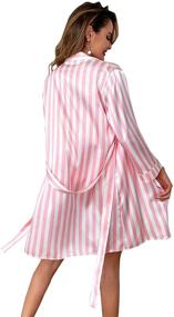 img 3 attached to SheIn Lingerie Pajamas Striped Stripes