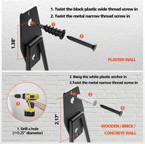 img 1 attached to 🔧 Ultimate Garage Organization Solution: ORASANT Heavy Duty Garage Hooks with 3 Unique Welding Points, Loading 99LBS - 10 Pack Black Garage Storage Hooks for Bikes, Ladders, and Tools