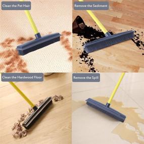 img 1 attached to 🧹 Versatile Adjustable Push Broom Bristle Squeegee: Optimize Cleaning Efficiency