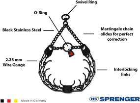 img 3 attached to Herm Sprenger Black Stainless Steel Prong Dog Training Collar: No-Pull German-Made Swivel Ultra-Plus Pet Pinch Collar for Effective Anti-Pull Training