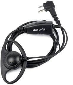 img 4 attached to Retevis D Shape Earhook Two Way Radio Headset: Compatible with Motorola CP200 CP200d CP185 RDU4100 CP100d CLS1410 CLS1110 BRP40 2 Way Radios, Walkie Talkie Earpiece with Mic & PTT (1 Pack)