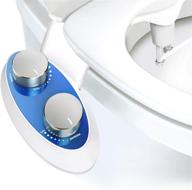 🚽 non-electric dual nozzle bidet attachment - self-cleaning toilet seat spray for feminine and sanitary wash, freshwater логотип