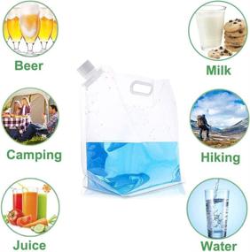 img 1 attached to Echolife 10L Collapsible Water Container: BPA-Free Storage Bag for Drinking Water, Portable Emergency Water Carrier