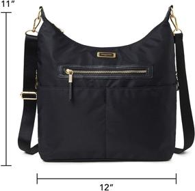 img 1 attached to 👜 Baggallini SAM541 Хобо черные женские сумки, кошельки и сумки хобо: изящный стиль и организация для активных женщин.