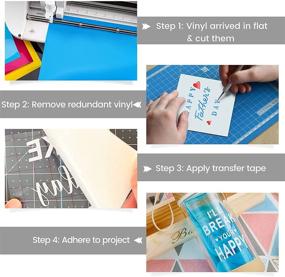 img 1 attached to Permanent Adhesive Vinyl Sheets – SHARE&amp;CARE (12 Packs, 12&#34;x10&#34;) – 10 Vinyl Sheets &amp; 2 Transfer Tape Sheets for Party Decoration, Sticker, Car Decal, Craft Cutter Machines, Printers – Multicolour