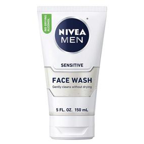 img 4 attached to 🌿 NIVEA MEN Sensitive Face Wash: Soothing Vitamin E, Chamomile, and Witch Hazel Extracts in 5 Fl Oz Tube