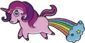 img 4 attached to Stickeroonie Rainbow Unicorn Glitter Unicorn