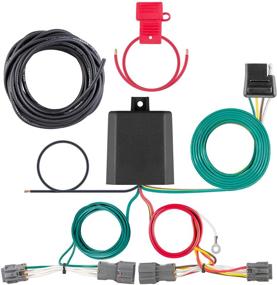 img 4 attached to 🔌 Custom 4-Pin Trailer Wiring Harness for Hyundai Tucson - CURT 56348, Black