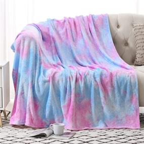 img 4 attached to Jekeno Colorful Blanket Tie Dye Decorative