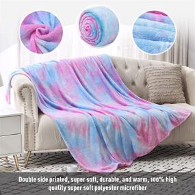 img 3 attached to Jekeno Colorful Blanket Tie Dye Decorative