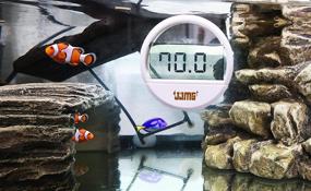 img 1 attached to 🐠 JJMG LCD Digital Stick-on Fish Tank Thermometer: Easy Installation, Temperature Monitoring for Aquariums, Terrariums, and More
