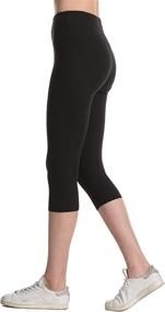 img 3 attached to 👖 Zioccie High Waisted Capri & Full Length Leggings for Women - Buttery Soft Tummy Control Yoga Pants for Workout Running: Ultimate Comfort and Stylish Performance