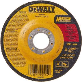 img 3 attached to 🔧 Durable DEWALT DW4514: 4-1/2" Diameter Grinding Wheel with 1/4" Thickness and 7/8" Arbor - Explore Now!