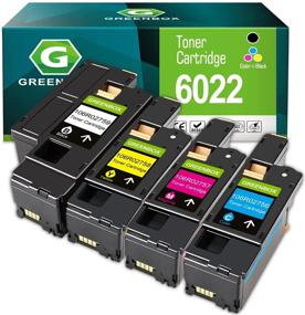 img 2 attached to 🖨️ GREENBOX Remanufactured Toner Cartridge Set for Xerox WorkCentre 6027 6025 Phaser 6022 6020 - 4 Pack (Black, Cyan, Magenta, Yellow)