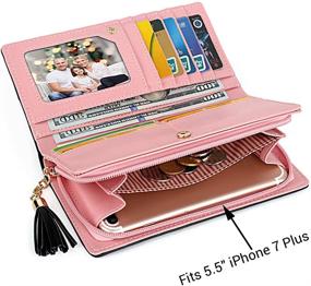 img 3 attached to UTO Wallet Leather Holder Organizer Women's Handbags & Wallets for Wallets