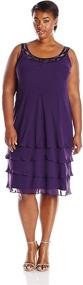 img 3 attached to 👗 Chiffon Women's Dresses by S L Fashions - Plus Size Women's Clothing