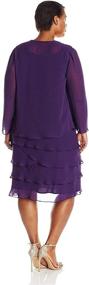 img 2 attached to 👗 Chiffon Women's Dresses by S L Fashions - Plus Size Women's Clothing