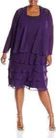 img 1 attached to 👗 Chiffon Women's Dresses by S L Fashions - Plus Size Women's Clothing