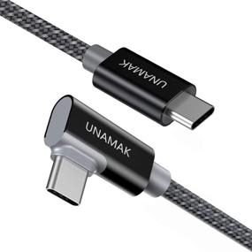 img 4 attached to 🔌 10FT 100W UNAMAK USB C to USB C Cable - Fast Charging for iPad Pro, MacBook Pro, Samsung Galaxy, Pixel - Gray