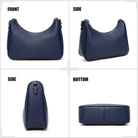 img 2 attached to 👜 Универсальные сумки через плечо: женские сумки-тоуты с перекладинами, кошельки и сумки-хобо