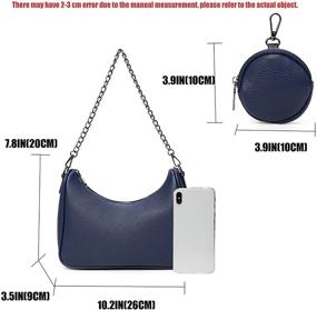 img 1 attached to 👜 Универсальные сумки через плечо: женские сумки-тоуты с перекладинами, кошельки и сумки-хобо
