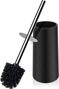 img 4 attached to 🚽 Top-Quality Premium Toilet Brush and Holder: Stainless Steel Handle & Durable Scrubbing Bristles for Deep Bathroom Cleaning