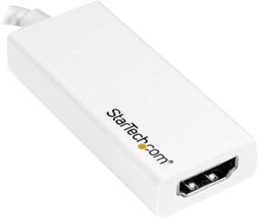 img 2 attached to StarTech.com адаптер USB C к HDMI - высококачественный дисплей 4K 30 Гц - переходник Type-C к HDMI - белый (CDP2HDW)