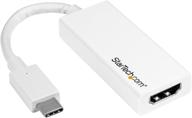 startech.com адаптер usb c к hdmi - высококачественный дисплей 4k 30 гц - переходник type-c к hdmi - белый (cdp2hdw) логотип