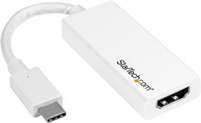 img 4 attached to StarTech.com адаптер USB C к HDMI - высококачественный дисплей 4K 30 Гц - переходник Type-C к HDMI - белый (CDP2HDW)