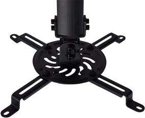 img 1 attached to 📽️ VIVO MOUNT-VP02B: Универсальный потолочный кронштейн для проектора с регулировкой высоты в черном цвете.
