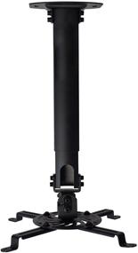 img 4 attached to 📽️ VIVO MOUNT-VP02B: Универсальный потолочный кронштейн для проектора с регулировкой высоты в черном цвете.