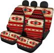 joaifo southwestern african aztec ethnic stripe print car seat covers for front rear logo
