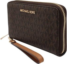img 2 attached to Women's Handbags & Wallets 👜 - Michael Kors Vanilla Multifunction Wristlet
