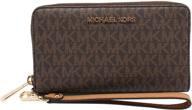 women's handbags & wallets 👜 - michael kors vanilla multifunction wristlet logo