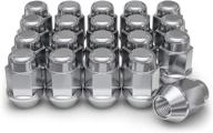 🔩 premium white knight 1707s-20am chrome m12x1.50 bulge acorn lug nut - 20-pack logo