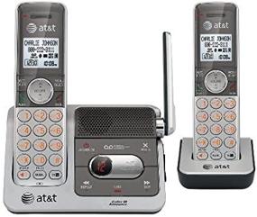 img 2 attached to 📞 AT&amp;T CL82201 Cordless Phone, Silver/Grey, 2 Handsets - DECT 6.0 Technology Enhanced