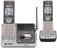 📞 at&amp;t cl82201 cordless phone, silver/grey, 2 handsets - dect 6.0 technology enhanced logo