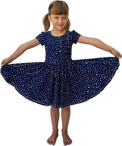 img 4 attached to Детское платье POPINJAY Girls Twirl Dress White для девочек