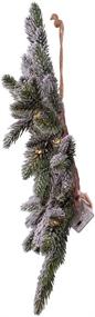 img 1 attached to 🎄 Kurt S. Adler Kurt Adler 18-Inch 20-Light Battery-Operated LED Flocked Pine Wreaths, Multi: A Festive Touch for Holiday Decor