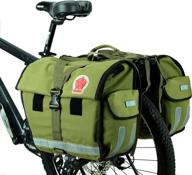 🚲 arcenciel bike bag panniers - water-resistant, large capacity rack trunks for bicycle rear seat carrier pack - includes rain cover logo