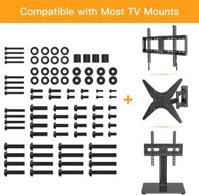img 1 attached to 📺 Universal TV Mounting Kit | Fits most TVs up to 80 inches | VESA Wall Mount | M4, M5, M6, M8 Screws, Spacers, and Washers | Works with TV/Monitor Mounts | PGUHP2 | Black