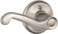 schlage flair left hand dummy lever f170fla619lh - standard, satin nickel finish логотип