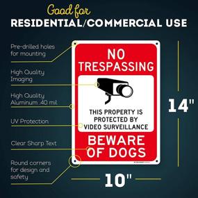 img 3 attached to 🏢 Surveillance Sign for Property Protection Against Trespassing