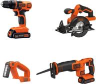 black+decker беспроводной 4-инструментный набор bd4kitcdcrl: универсальные электроинструменты для каждой задачи логотип