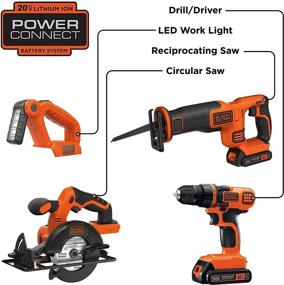 img 3 attached to BLACK+DECKER Беспроводной 4-инструментный набор BD4KITCDCRL: Универсальные электроинструменты для каждой задачи